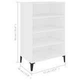 NNEVL Sideboard White 57x35x90 cm Chipboard