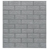 NNEVL 3D Wallpaper Bricks Self-adhesive 10 pcs Anthracite