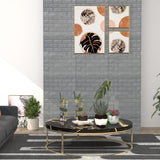NNEVL 3D Wallpaper Bricks Self-adhesive 10 pcs Anthracite