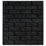 NNEVL 3D Wallpaper Bricks Self-adhesive 10 pcs Black