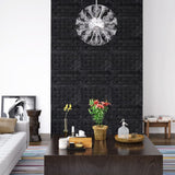 NNEVL 3D Wallpaper Bricks Self-adhesive 10 pcs Black