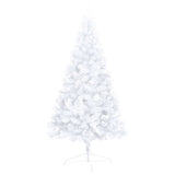 NNEVL Artificial Half Christmas Tree with Stand White 120 cm PVC