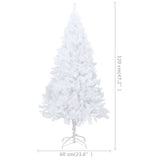 NNEVL Artificial Christmas Tree with Thick Branches White 120 cm PVC