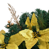 NNEVL Christmas Garland with LED Lights Green 2.7 m PVC