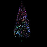 NNEVL Artificial Christmas Tree with Stand Green 210 cm Fibre Optic
