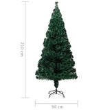 NNEVL Artificial Christmas Tree with Stand Green 210 cm Fibre Optic