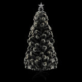 NNEVL Christmas Tree with LEDs Green and White 150 cm Fibre Optic