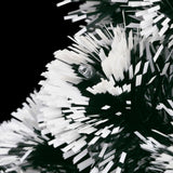 NNEVL Christmas Tree with LEDs Green and White 150 cm Fibre Optic