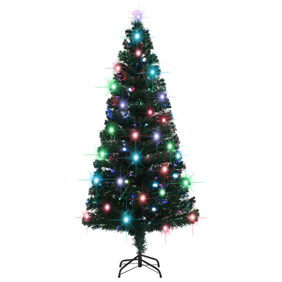 NNEVL Artificial Christmas Tree with Stand and LED 180 cm Fibre Optic
