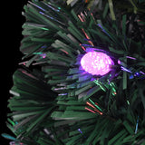 NNEVL Artificial Christmas Tree with Stand and LED 210 cm Fibre Optic