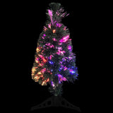 NNEVL Artificial Slim Christmas Tree with Stand 64 cm Fibre Optic