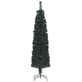 NNEVL Artificial Slim Christmas Tree with Stand 150 cm Fibre Optic