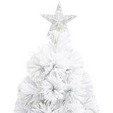 NNEVL Artificial Christmas Tree with LED White 64 cm Fibre Optic