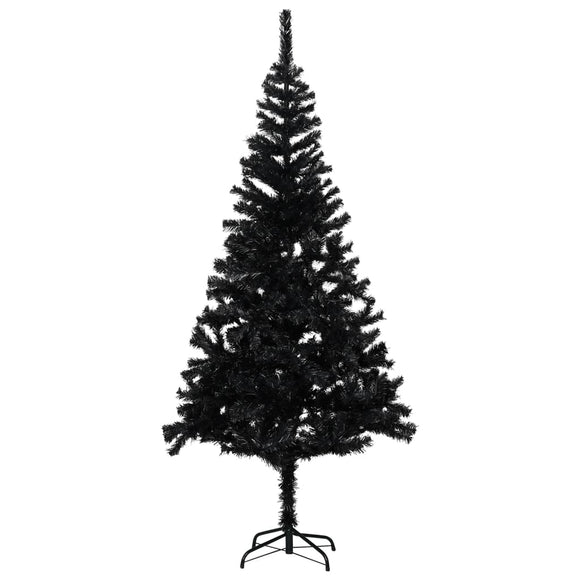NNEVL Artificial Christmas Tree with Stand Black 240 cm PVC