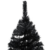 NNEVL Artificial Christmas Tree with Stand Black 240 cm PVC
