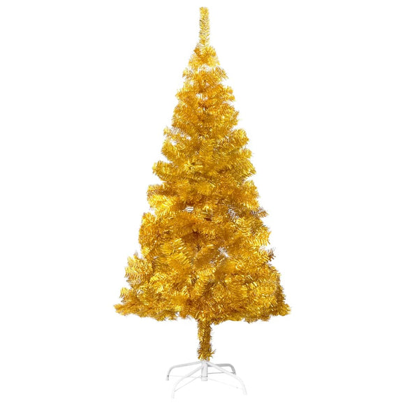 NNEVL Artificial Christmas Tree with Stand Gold 120 cm PET