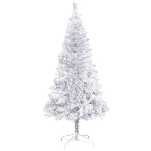 NNEVL Artificial Christmas Tree with Stand Silver 120 cm PET
