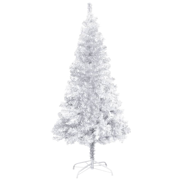 NNEVL Artificial Christmas Tree with Stand Silver 120 cm PET