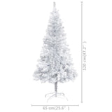 NNEVL Artificial Christmas Tree with Stand Silver 120 cm PET