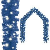 NNEVL Christmas Garland with LED Lights 5 m Blue