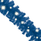 NNEVL Christmas Garland with LED Lights 5 m Blue