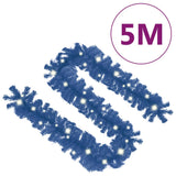 NNEVL Christmas Garland with LED Lights 5 m Blue