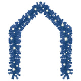 NNEVL Christmas Garland with LED Lights 10 m Blue