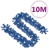 NNEVL Christmas Garland with LED Lights 10 m Blue
