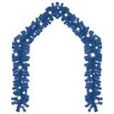 NNEVL Christmas Garland with LED Lights 20 m Blue