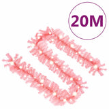 NNEVL Christmas Garland with LED Lights 20 m Pink