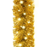 NNEVL Christmas Garland with LED Lights 5 m Gold