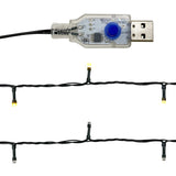 NNEVL Christmas Garland with LED Lights 5 m Gold