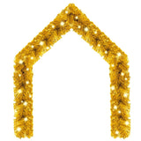 NNEVL Christmas Garland with LED Lights 20 m Gold