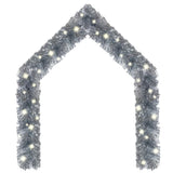 NNEVL Christmas Garland with LED Lights 10 m Silver
