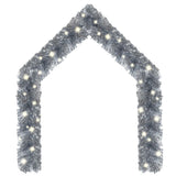 NNEVL Christmas Garland with LED Lights 20 m Silver