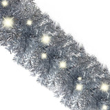 NNEVL Christmas Garland with LED Lights 20 m Silver
