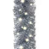 NNEVL Christmas Garland with LED Lights 20 m Silver