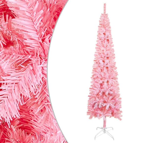 NNEVL Slim Christmas Tree Pink 150 cm