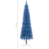 NNEVL Slim Christmas Tree Blue 150 cm