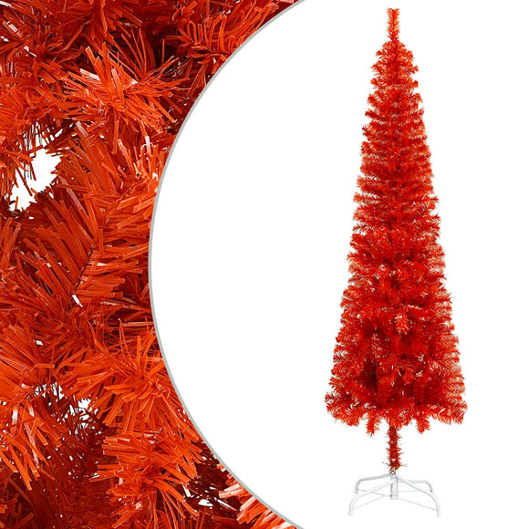 NNEVL Slim Christmas Tree Red 180 cm