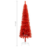 NNEVL Slim Christmas Tree Red 180 cm