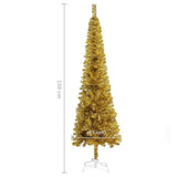 NNEVL Slim Christmas Tree Gold 150 cm