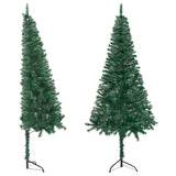 NNEVL Corner Artificial Christmas Tree Green 180 cm PVC