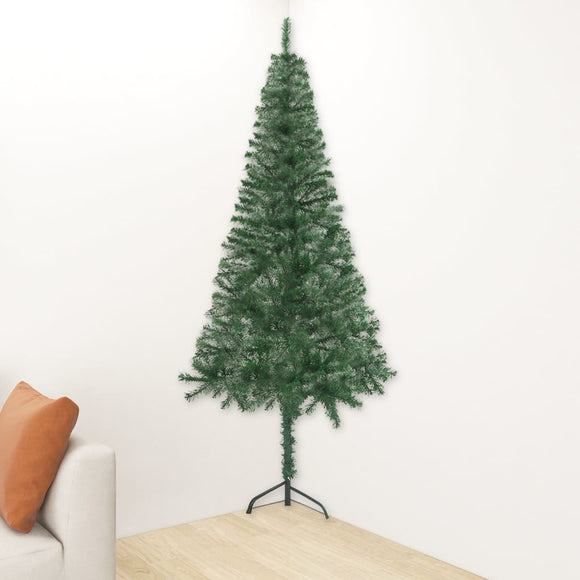 NNEVL Corner Artificial Christmas Tree Green 180 cm PVC