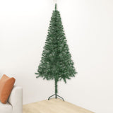 NNEVL Corner Artificial Christmas Tree Green 210 cm PVC