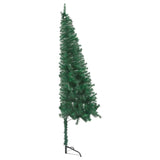 NNEVL Corner Artificial Christmas Tree Green 240 cm PVC
