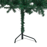 NNEVL Corner Artificial Christmas Tree Green 240 cm PVC