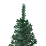 NNEVL Corner Artificial Christmas Tree Green 240 cm PVC
