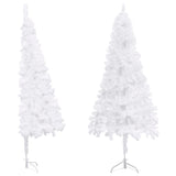 NNEVL Corner Artificial Christmas Tree White 150 cm PVC