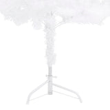 NNEVL Corner Artificial Christmas Tree White 150 cm PVC